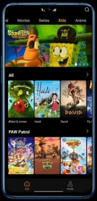 youcine kids section
